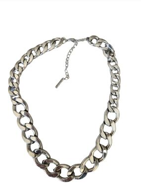 Dynamite Silver-Tone Chunky Link Necklace